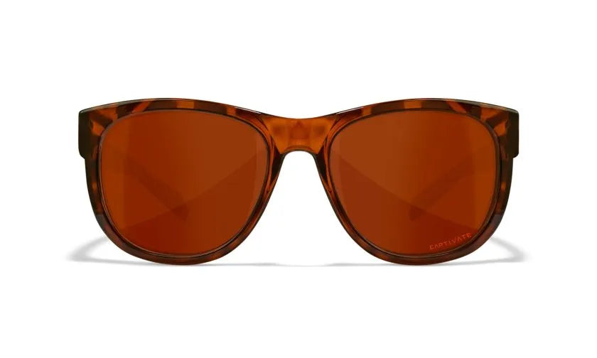 WX WEEKENDER, CAPTIVATE™ Polarized Copper Lenses, Gloss Demi Brown Frame