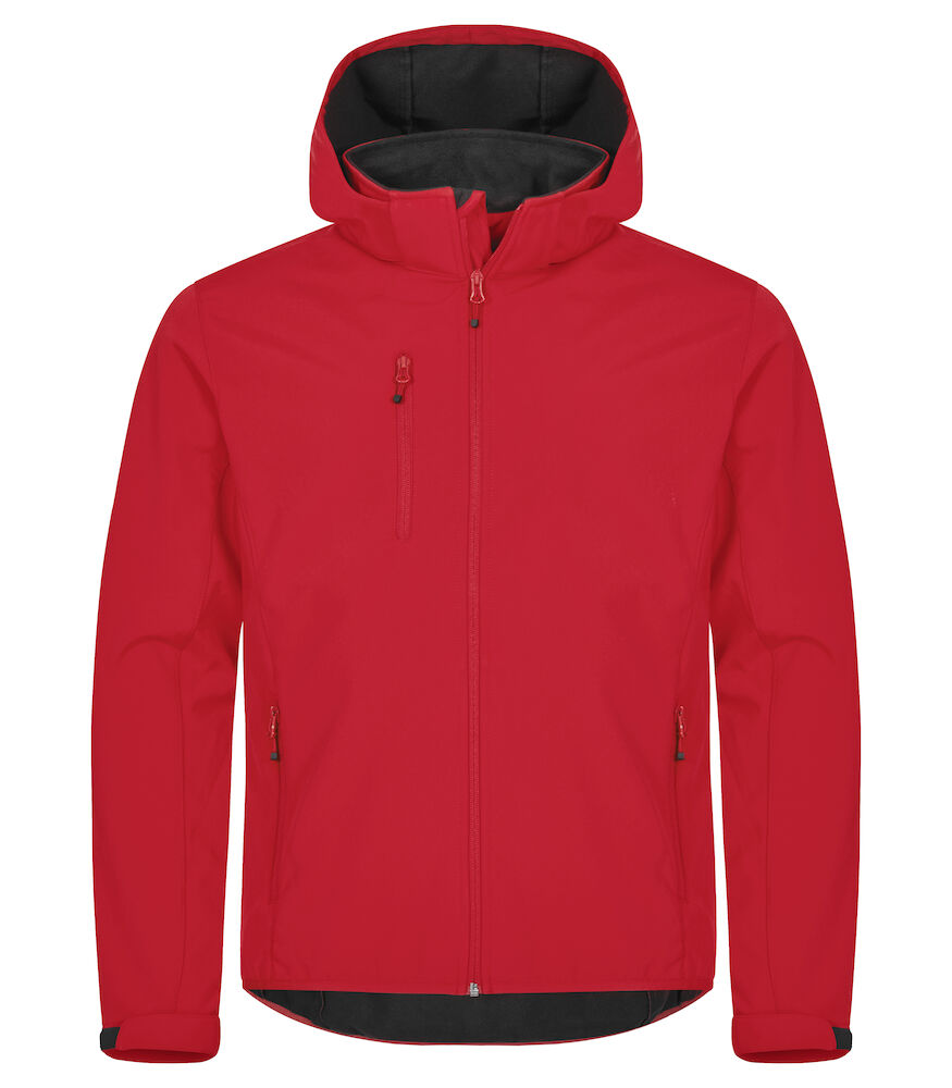 Classic Softshell Hoody XS t/m 5XL - Kleur: Zwart, Grijs, Dark Navy, Kobalt, Rood - Heren