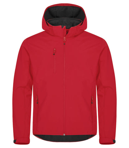 Classic Softshell Hoody XS t/m 5XL - Kleur: Zwart, Grijs, Dark Navy, Kobalt, Rood - Heren