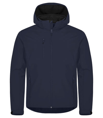 Classic Softshell Hoody XS t/m 5XL - Kleur: Zwart, Grijs, Dark Navy, Kobalt, Rood - Heren
