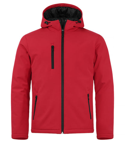 Padded Hoody Softshell XS t/m 4XL - Kleur: Zwart, Grijs, Mistgroen, Dark Navy, Kobalt, Rood - Heren