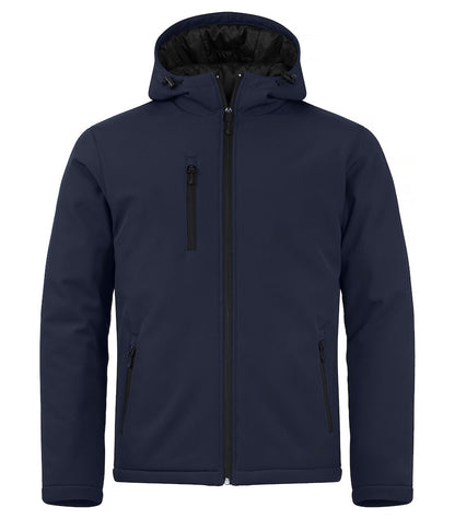 Padded Hoody Softshell XS t/m 4XL - Kleur: Zwart, Grijs, Mistgroen, Dark Navy, Kobalt, Rood - Heren