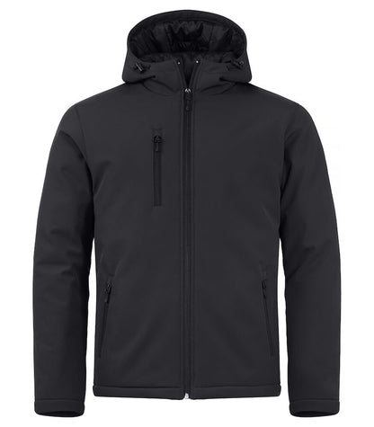 Padded Hoody Softshell XS t/m 4XL - Kleur: Zwart, Grijs, Mistgroen, Dark Navy, Kobalt, Rood - Heren