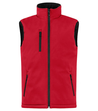 Padded Softshell Vest Bodywarmer XS t/m 4XL - Kleur: Zwart, Grijs, Groen, Dark Navy, Kobalt, Rood - Heren