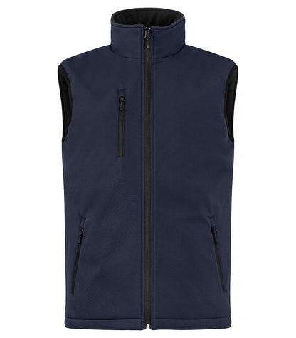 Padded Softshell Vest Bodywarmer XS t/m 4XL - Kleur: Zwart, Grijs, Groen, Dark Navy, Kobalt, Rood - Heren