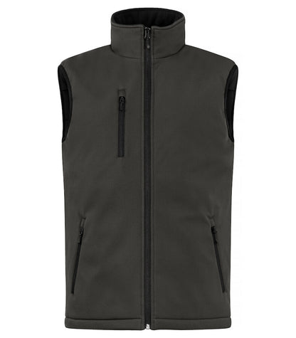 Padded Softshell Vest Bodywarmer XS t/m 4XL - Kleur: Zwart, Grijs, Groen, Dark Navy, Kobalt, Rood - Heren