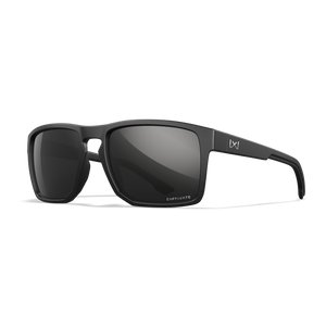 WX FOUNDER, CAPTIVATE™ Polarized Black Mirror Lenses, Matte Black Frame