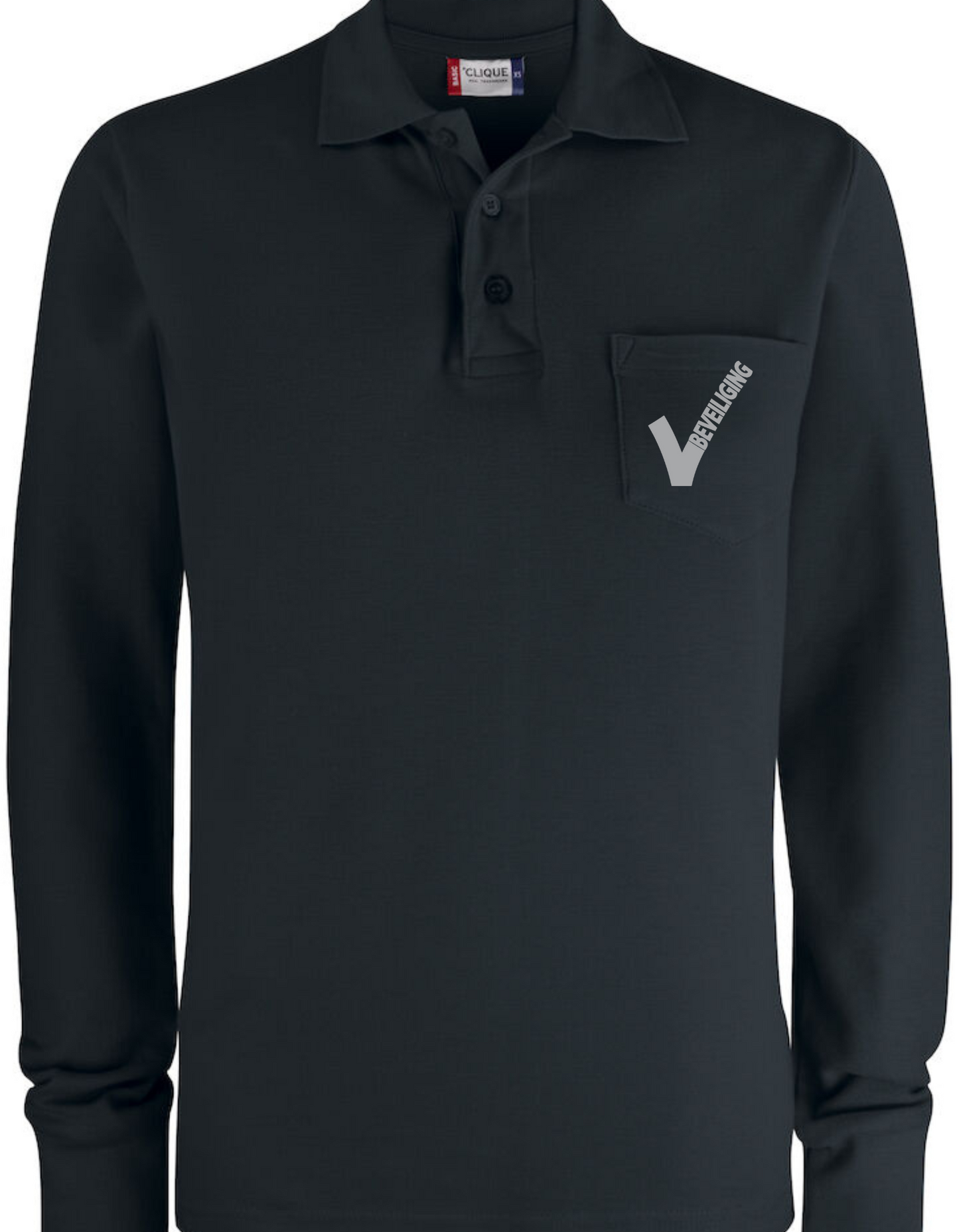 Basic Polo Borstzak L/S - XS t/m 4XL - Alle kleuren - Heren/Dames