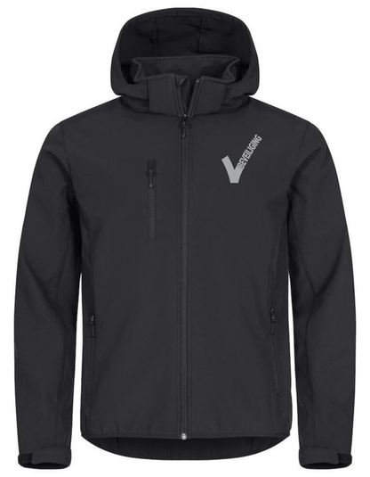Classic Softshell Hoody XS t/m 5XL - Kleur: Zwart, Grijs, Dark Navy, Kobalt, Rood - Heren