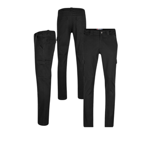 Clique Cargo Pocket Stretch Unisex Zwart