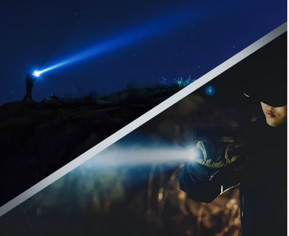 NEXTORCH TA30C MAX SET – Bestaande uit de TA30C MAX tactische LED-zaklamp, het FR-2 geleide hulpmiddel bij weinig licht en de V55L-inzetholster
