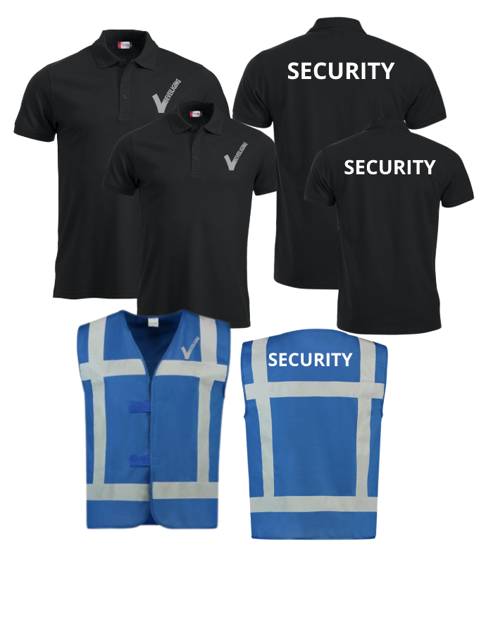 Event pakket 1 2x Polo Manhatten + 1x Veiligheidshesje security Heren/Dames
