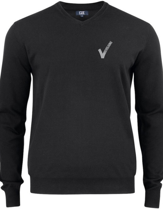 Oakville V-neck, Zwart, Antraciet, Grijs, Nougat, Navy blue, Blauw- Heren