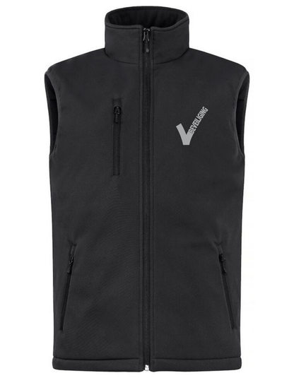 Padded Softshell Vest Bodywarmer XS t/m 4XL - Kleur: Zwart, Grijs, Groen, Dark Navy, Kobalt, Rood - Heren