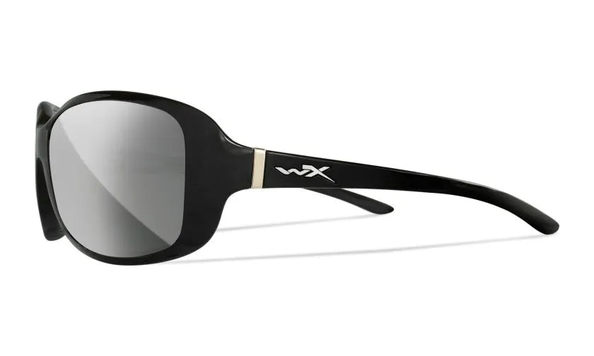 WX AFFINITY, Silver Flash Lenses, Gloss Black Frame