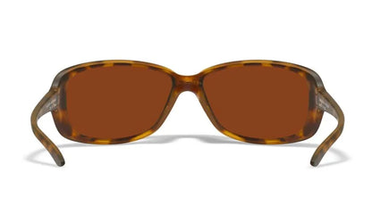WX AFFINITY, CAPTIVATE™ Polarized Bronze Mirror Lenses, Matte Demi Brown Frame