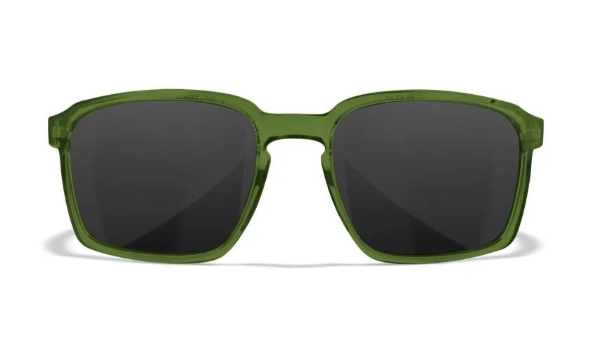 WX ALFA, Grey Lenses, Crystal Green Frame