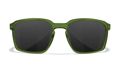WX ALFA, Grey Lenses, Crystal Green Frame