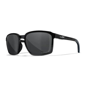 WX ALFA, CAPTIVATE™ Polarized Grey Lenses, Gloss Black Frame
