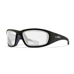 WX BOSS, Clear Lenses, Matte Black Frame