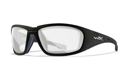 WX BOSS, Clear Lenses, Matte Black Frame