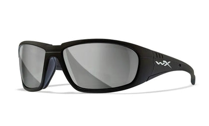 WX BOSS, Silver Flash Lenses, Matte Black Frame