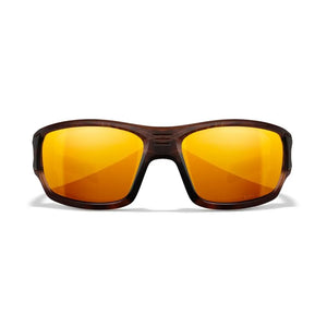 WX BREACH, CAPTIVATE™ Polarized Bronze Mirror Lenses, Matte Hickory Brown