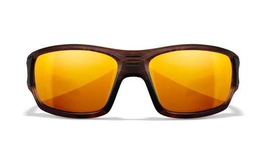WX BREACH, CAPTIVATE™ Polarized Bronze Mirror Lenses, Matte Hickory Brown