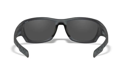 WX CLIMB, CAPTIVATE™ Polarized Blue Mirror Lenses, Matte Grey Frame