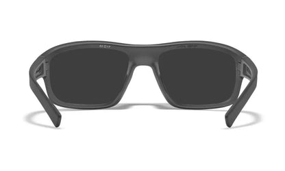 WX CONTEND, CAPTIVATE™ Polarized Blue Mirror Lenses, Matte Graphite Frame