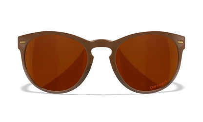 WX COVERT, CAPTIVATE™ Polarized Copper Lenses, Gloss Coffee/Crystal Brown Frame