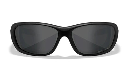 WX GRAVITY, CAPTIVATE™ Polarized Grey Lenses, Matte Black Frame