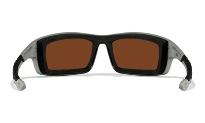 WX GRID, CAPTIVATE™ Polarized Green Mirror Lenses, Matte Cool Grey Frame