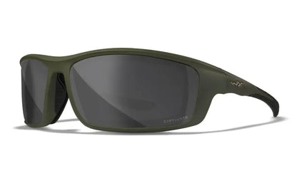WX GRID, CAPTIVATE™ Polarized Grey Lenses, Matte Utility Green Frame