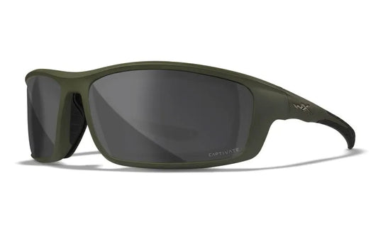 WX GRID, CAPTIVATE™ Polarized Grey Lenses, Matte Utility Green Frame