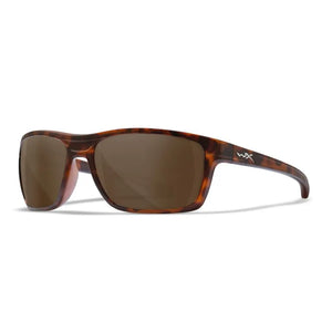WX KINGPIN, CAPTIVATE™ Polarized Bronze Mirror Lenses, Matte Black Frame