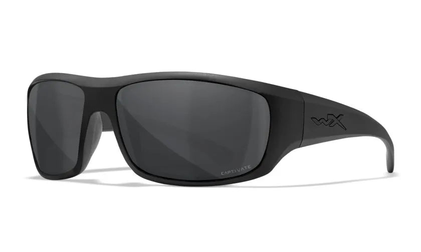 WX OMEGA, CAPTIVATE™ Polarized Grey, Matte Black Frame