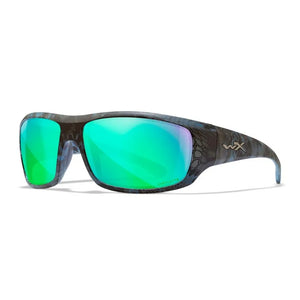 WX OMEGA, CAPTIVATE™ Polarized Green Mirror Lenses, Kryptek® Neptune™ Frame