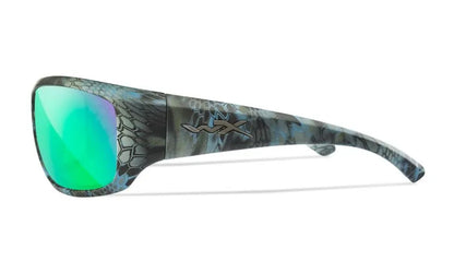 WX OMEGA, CAPTIVATE™ Polarized Green Mirror Lenses, Kryptek® Neptune™ Frame