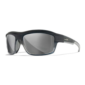 WX OZONE, Silver Flash Lenses, Matte Charcoal fade to Grey