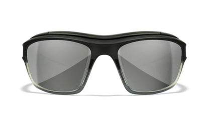 WX OZONE, Silver Flash Lenses, Matte Charcoal fade to Grey