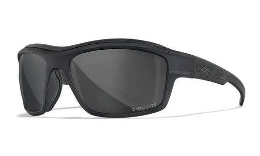 WX OZONE, CAPTIVATE™ Polarized Grey Lenses, Matte Black Frame
