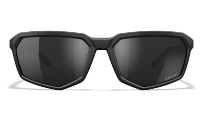 WX RECON, CAPTIVATE™ Polarized Black Mirror Lenses, Matte Black Frame