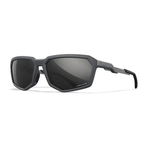 WX RECON, CAPTIVATE™ Polarized Black Mirror Lenses, Matte Grey Frame
