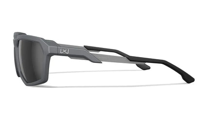 WX RECON, CAPTIVATE™ Polarized Black Mirror Lenses, Matte Grey Frame