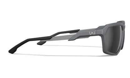 WX RECON, CAPTIVATE™ Polarized Black Mirror Lenses, Matte Grey Frame