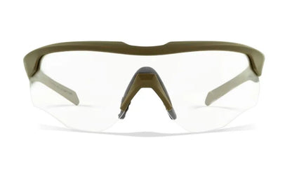 WX ROGUE COMM, Grey/Clear/Light Rust Lenses, Matte Tan Frame