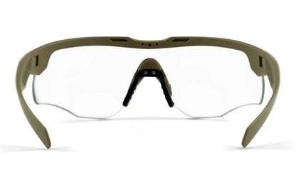 WX ROGUE COMM, Grey/Clear/Light Rust Lenses, Matte Tan Frame