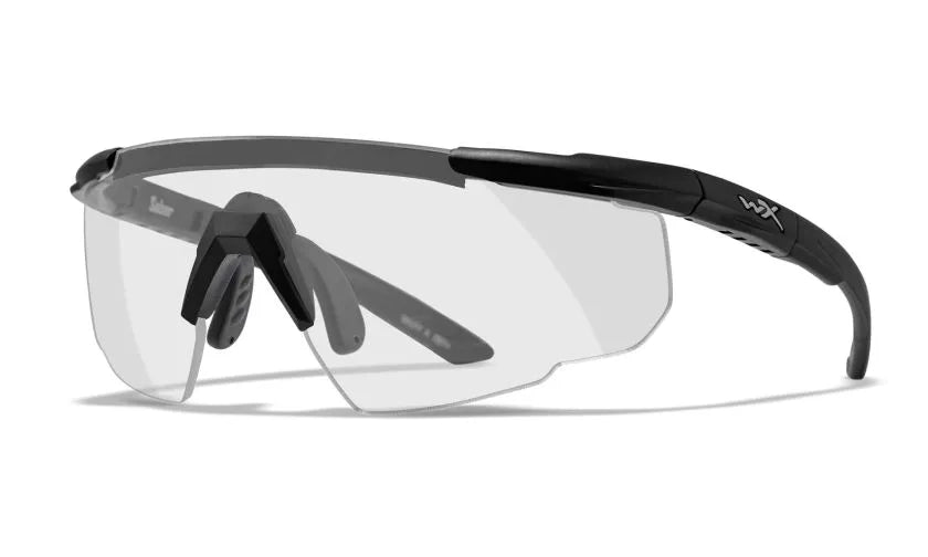 SABER ADVANCED, Clear Lenses, Matte Black Frame