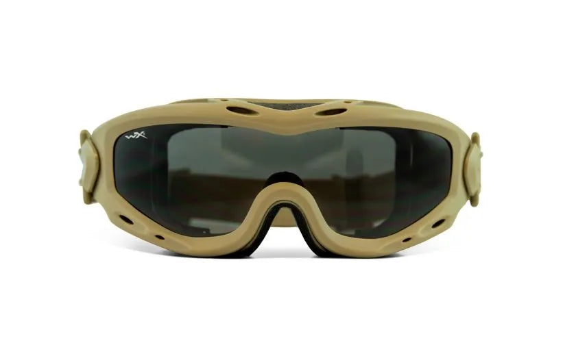 SPEAR, Grey/Clear Lenses, Matte Tan Frame